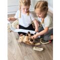 small foot Doktorský set so zeleno-bielou lekárskou taškou